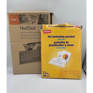 Hot Laminating Clear Pouches New Open Box Legal & Letter Size 160 Sheets